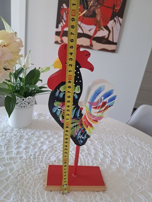 Kogut drewniana figurka dekoracja folk