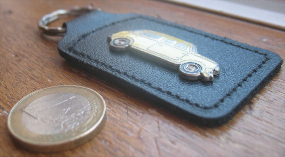 Porta-Chaves Mini de Pele (fabrico inglês)