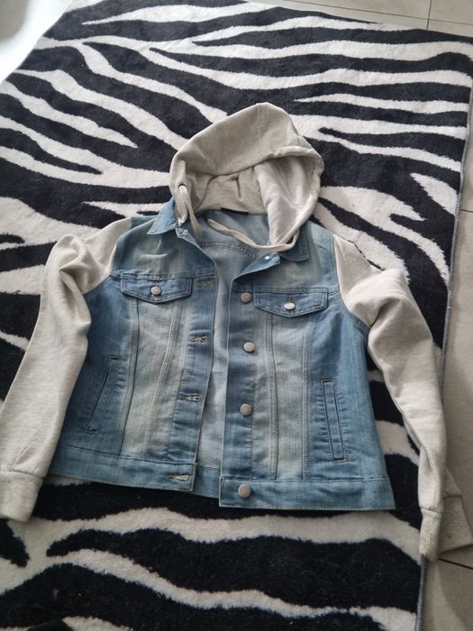 Kurtka katana jeansowa z bluzą 38 40 42