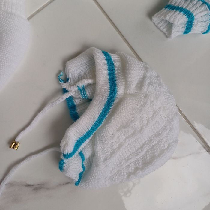 Dresik wzorowany na latach 80 68 biały komplet gratis