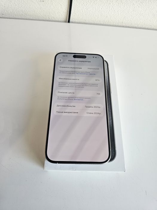 Iphone 15 Pro max батарея 87% Neverlock повністю  оригвнал