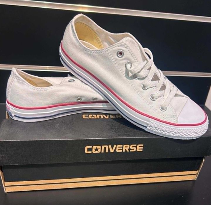Converse All Star OX White rozm.41/26 cm-nowe, unisex