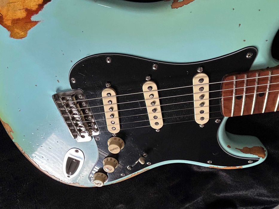 Fender Stratocaster Roasted Maple | Fat '50s | Nitro Relic | Seafoam Green | 3,34 kg