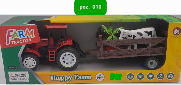 Traktor Ciaknik z napedem 
 z przyczepa farma