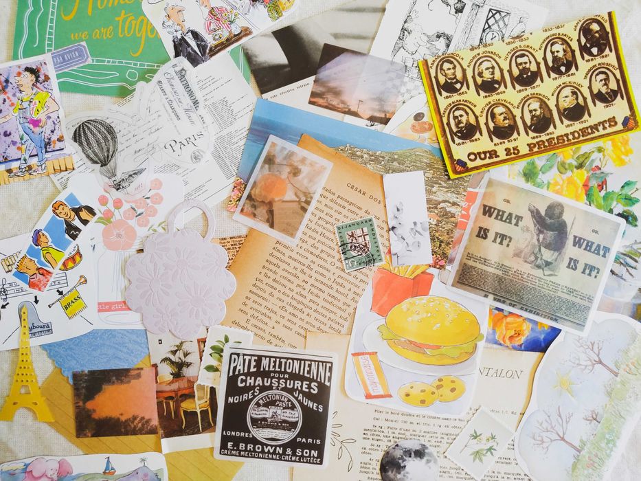 Papelaria Para Journaling: Papel Vintage, Autocolantes, Washi (150pcs)