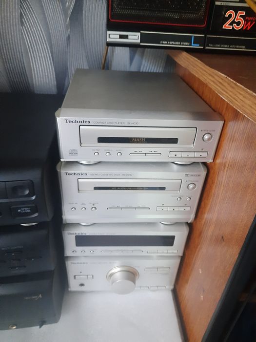 Technics CH404, HD301 + пульт +  колонки. Видео работы.