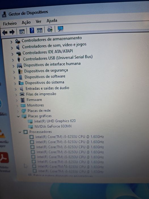 Portátil Asus A542U i5 c/ Nvidia 930MX