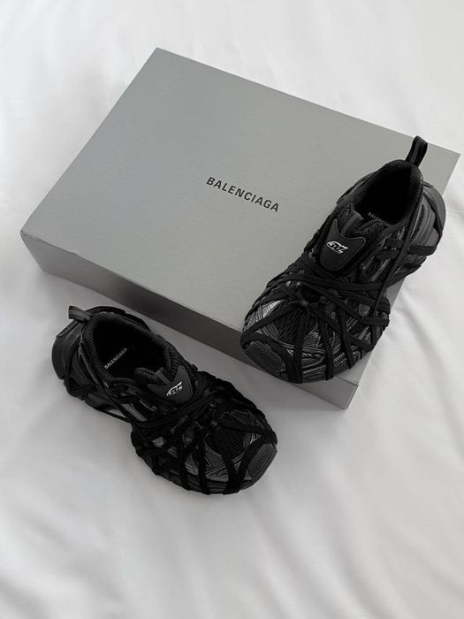 Кросівки Balenciaga 3xl Extreme Lace Sneaker in Black. Стелька 27.5см, в комплекте сумка