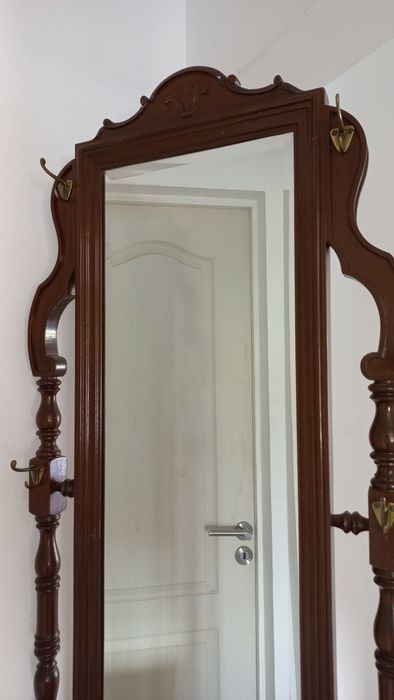 Bengaleiro com espelho Antigo