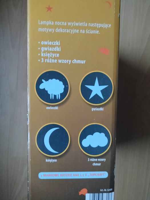 Lampka nocna  z projektorem pszczoła