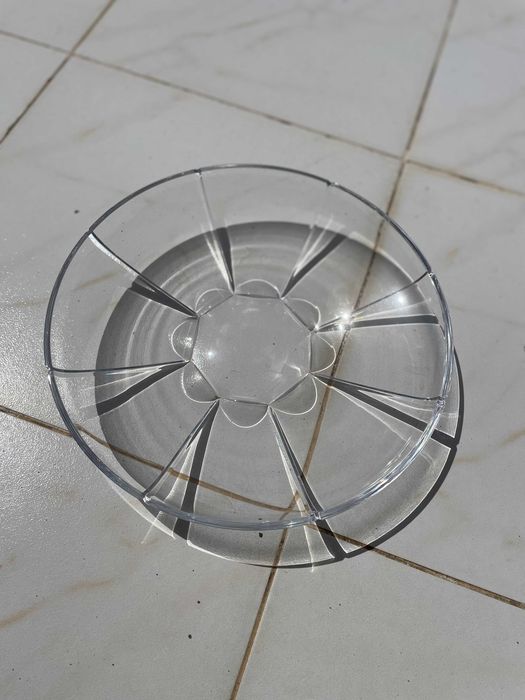 Centro de Mesa Atlantis – Design Gerald Gulotta (1988) – Cristal Assinado
