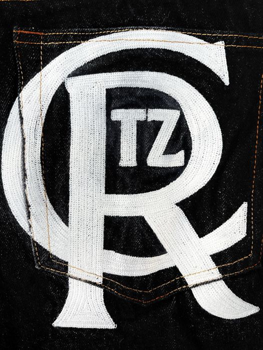 Calções Corteiz Crest Chainstitch Denim