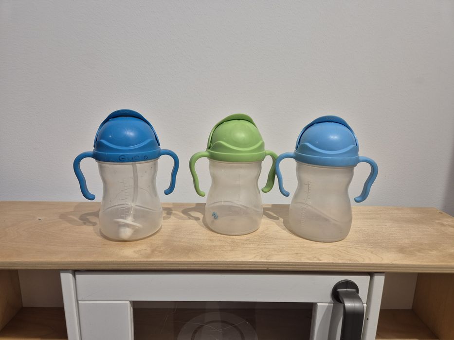 Bbox B-box bidon bidony 3 sztuki szeroka słomka