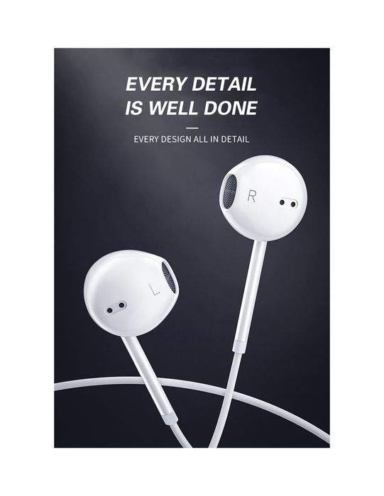 Auriculares Estéreo QA-C51 com Conexão Type-C