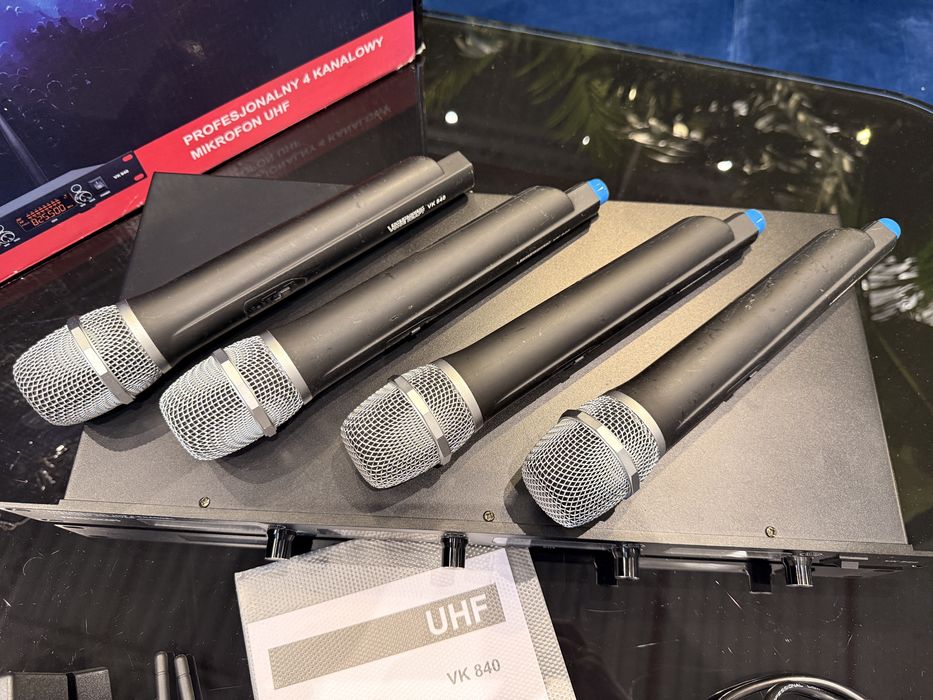 Zestaw 4 mikrofony bezprzewodowe Voice Kraft VK 840