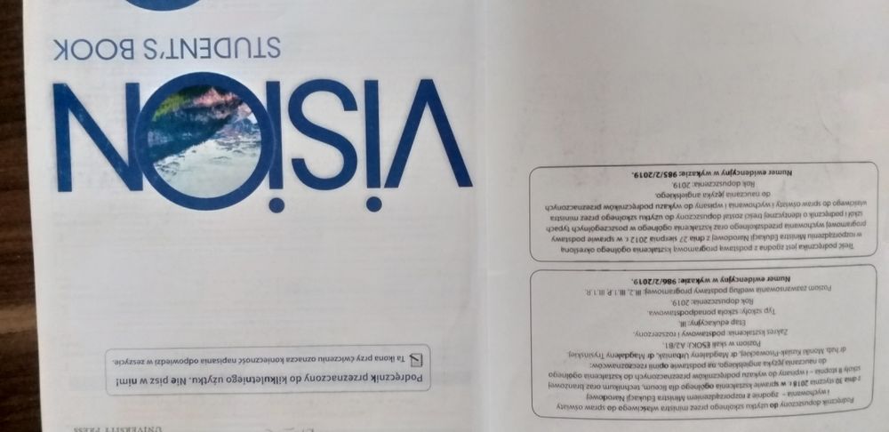 Vision 2 Oxford podręcznik do angielskiego