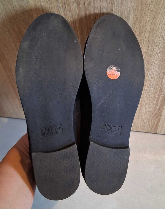 Czarne półbuty Papaya damskie rozm. 38/5