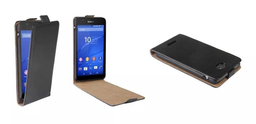 pokrowiec czarny Cover Case for Sony Xperia E4