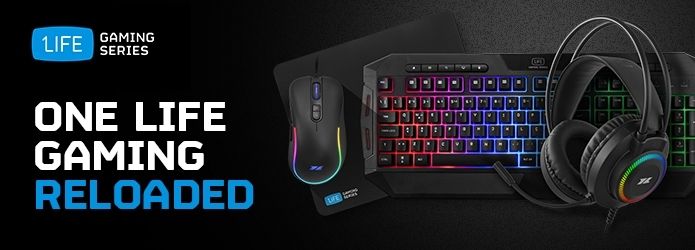 Kit 1Life RGB Rainbow Gaming Kit (Teclado+Rato+Tapete+Phones)