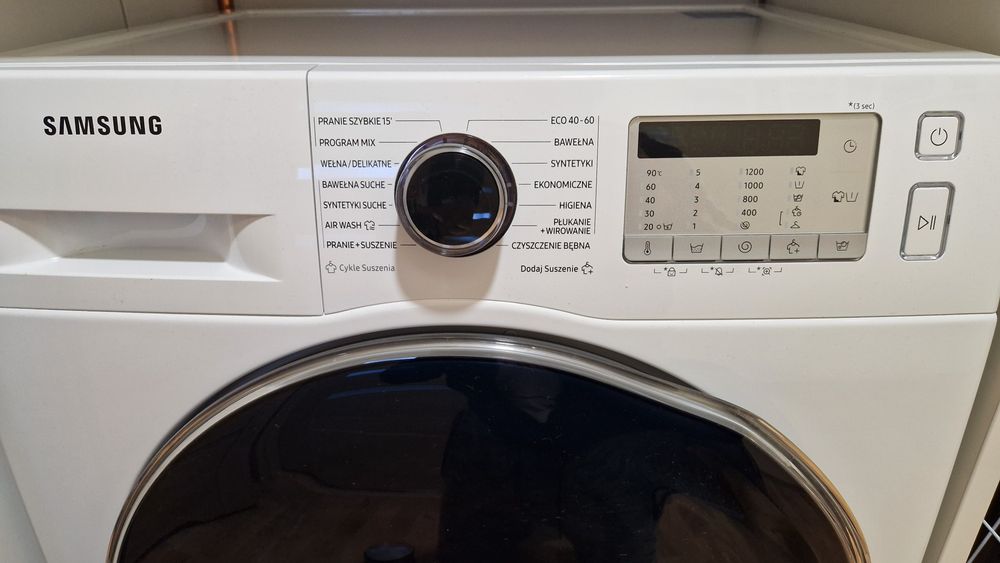 Pralko-suszarka SAMSUNG Slim 8kg 1200obr/min EcoBubble GWARANCJA