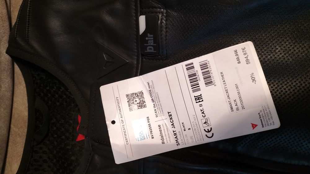 Colete Motard Dainese Airbag Tamanho S