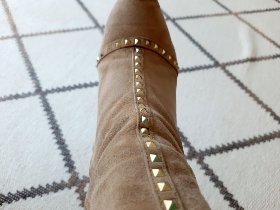 Botins bege Zara -tamanho 39