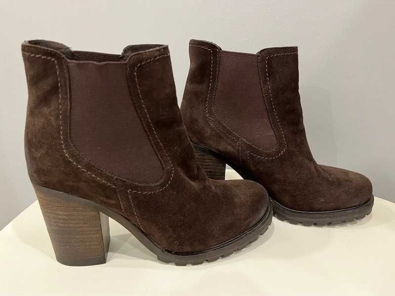 Botas salto castanhas - Tam. 40