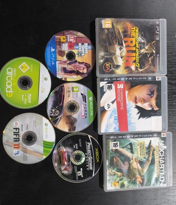 Conjunto de 3 jogos PlayStation 3+5 cds danificados
