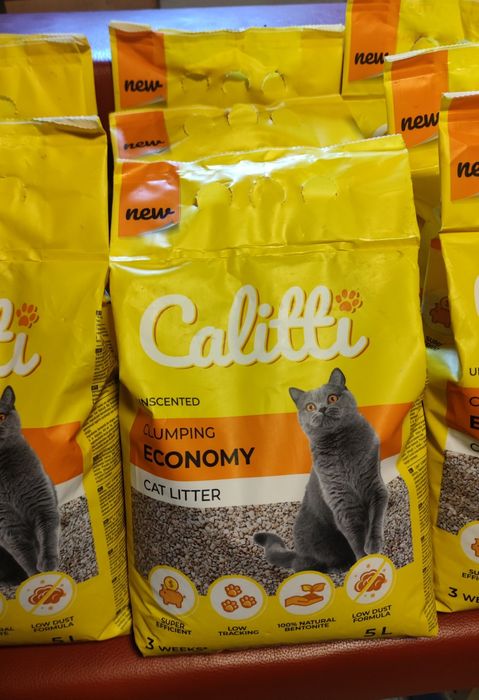 Calitti economy żwirek beronitowy 5l 3szt.