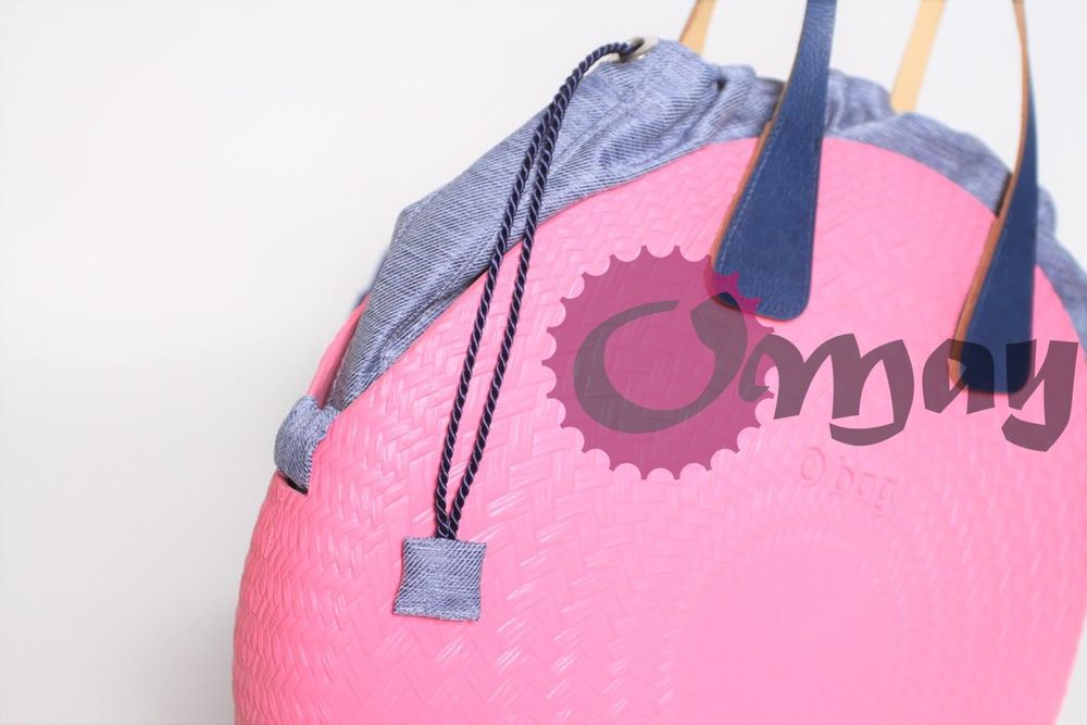 Niebieski organizer worek do OBAG TWIST MINI "jeans" 2 kieszenie OMAY