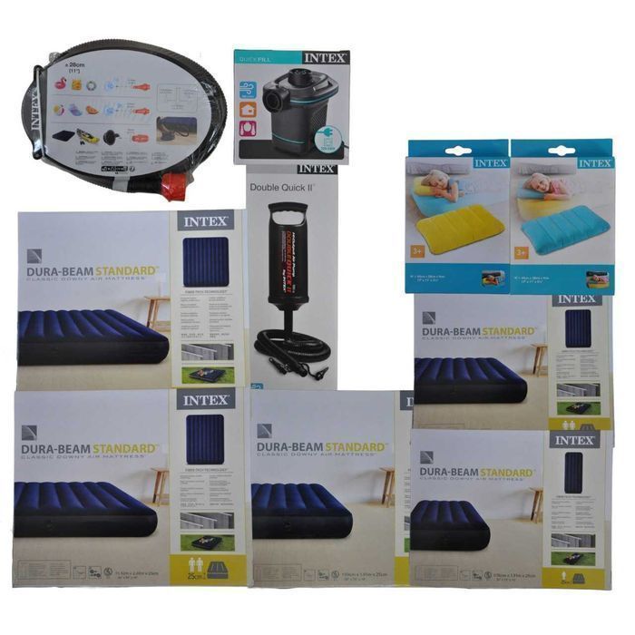 Надувной матрас интекс одноместный велюровый двухместный матрас