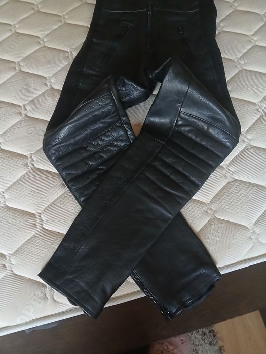 Jardineira de couro Motard