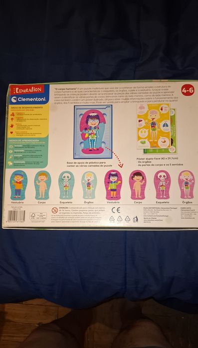 Jogo "O corpo humano " 8 puzzles
