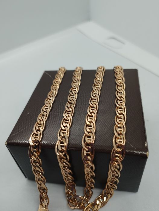 Золотая дутая новая цепочка 60 см 10.71 грамма