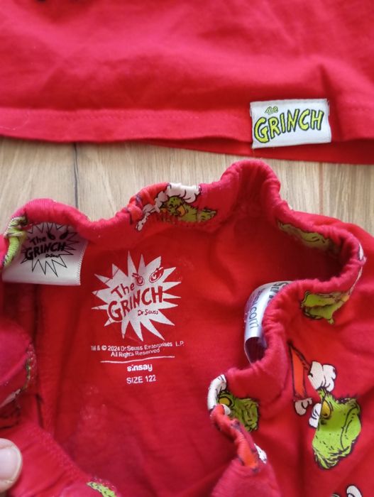Piżama świąteczna 122 Grinch