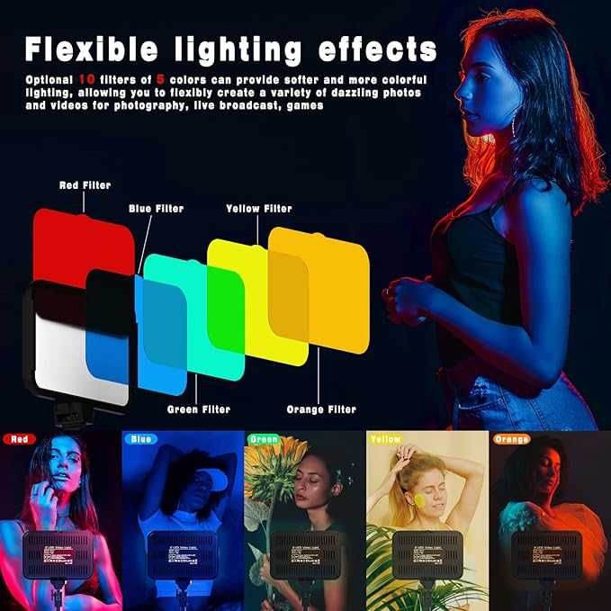 Oświetlenie LED USB Lampa strumieniowa z regulowanym statywem