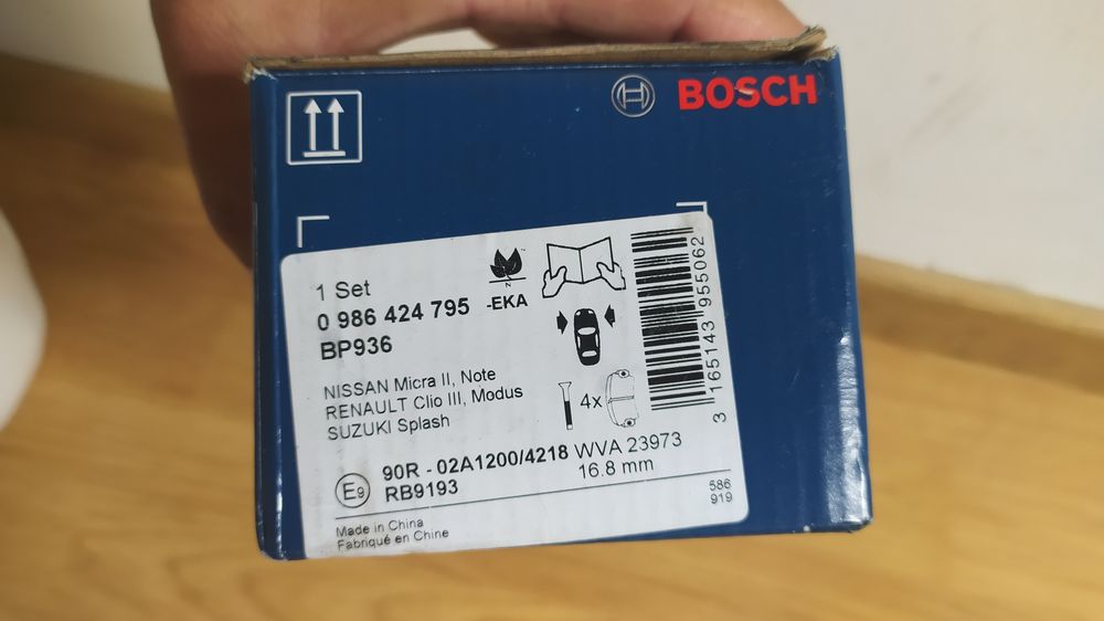 Pastilhas Bosch Novas ( Clio3, modus, Micra)
