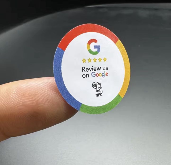 Cartão NFC personalizado para avaliações Google
