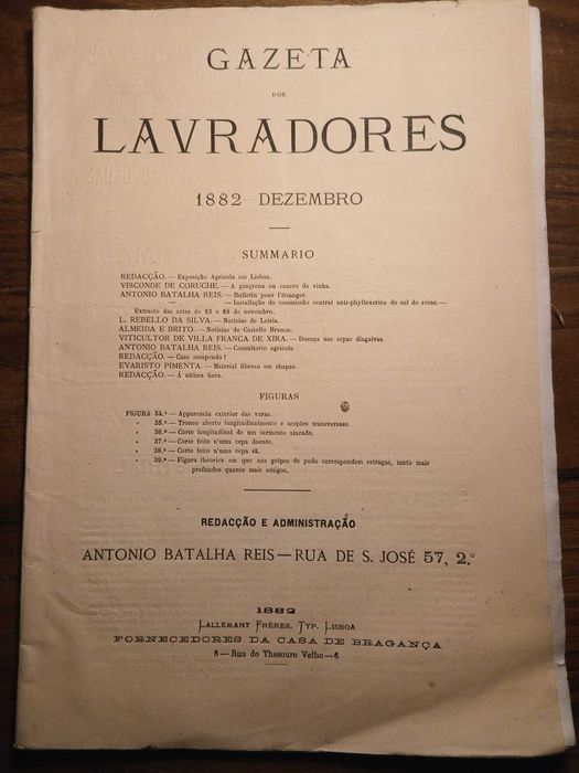 Gazeta dos Lavradores, Dezembro de 1882