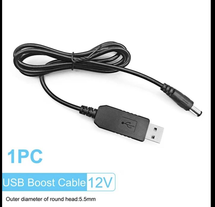 DC кабель для живлення роутера. Usb. Power bank. 12v