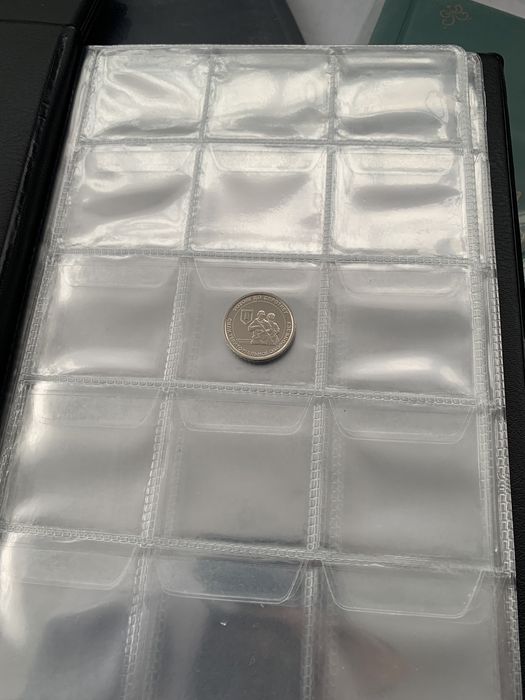Альбом для монет з великими комірками 150шт 10листів Капсули для монет