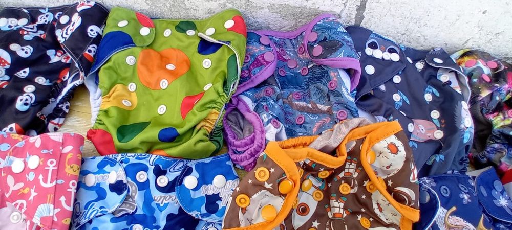Fraldas de pano reutilizáveis (22 capas)