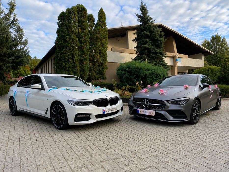 Auto, samochód BMW G30 M, Mercedes CLA AMG do ślubu, uroczystości, imprezy Zielona Góra