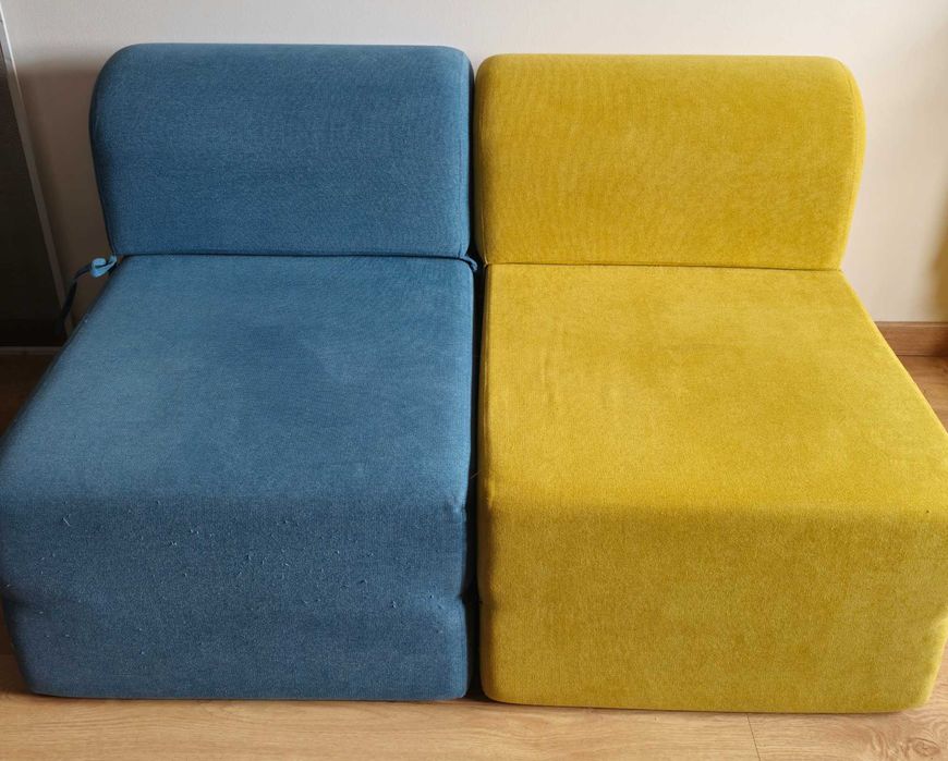 Sofá cambalhota amarelo