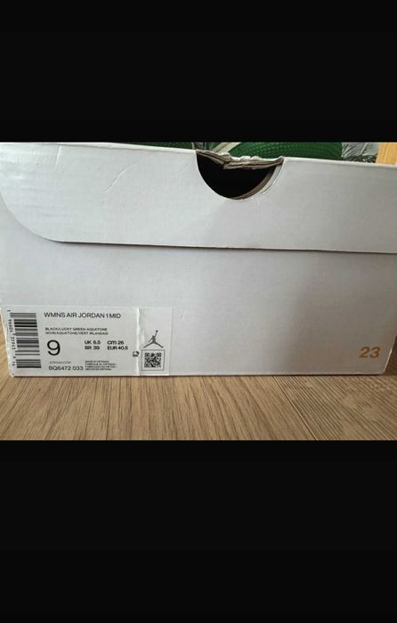 Wmns air Jordan 1 mid Lucky green-aquatone