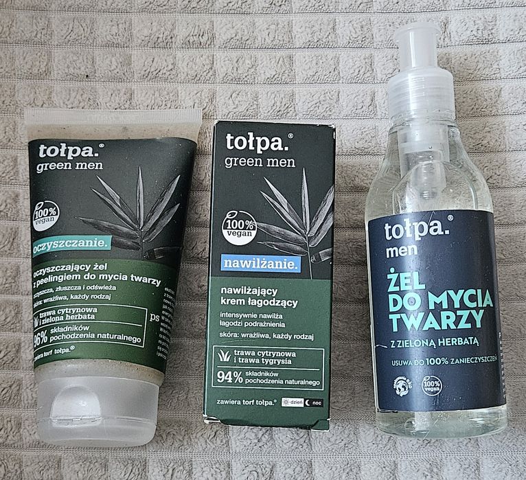 Kosmetyki męskie Tołpa.