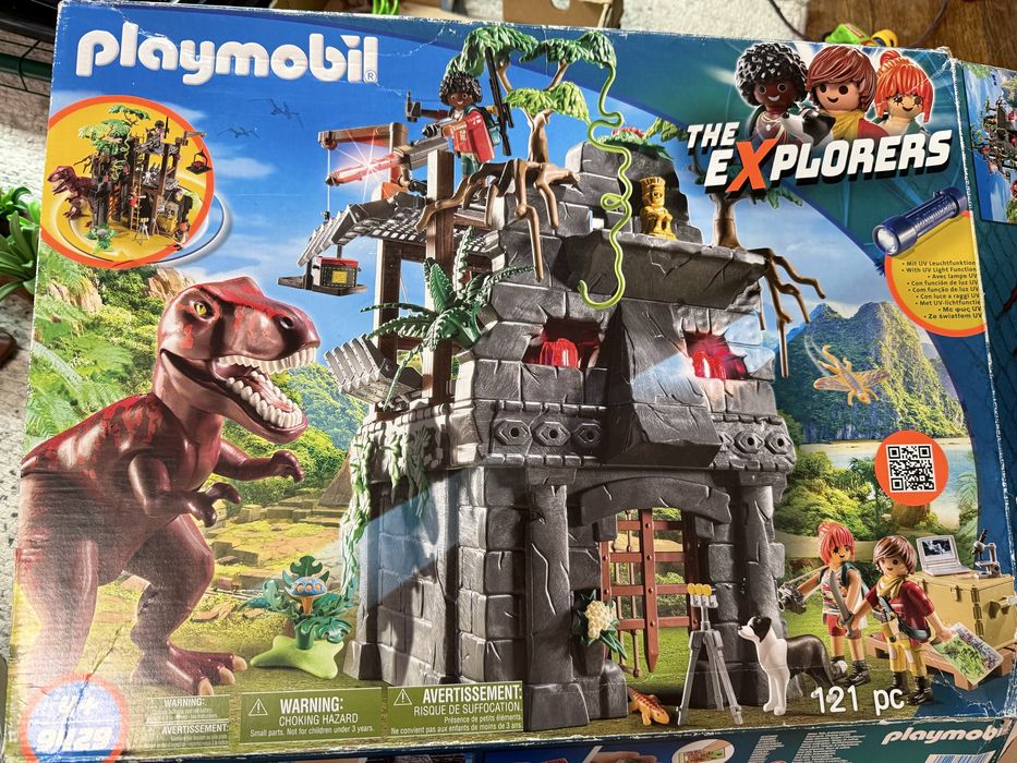 Playmobil Adventure 9429 plus dinozaury i policja
