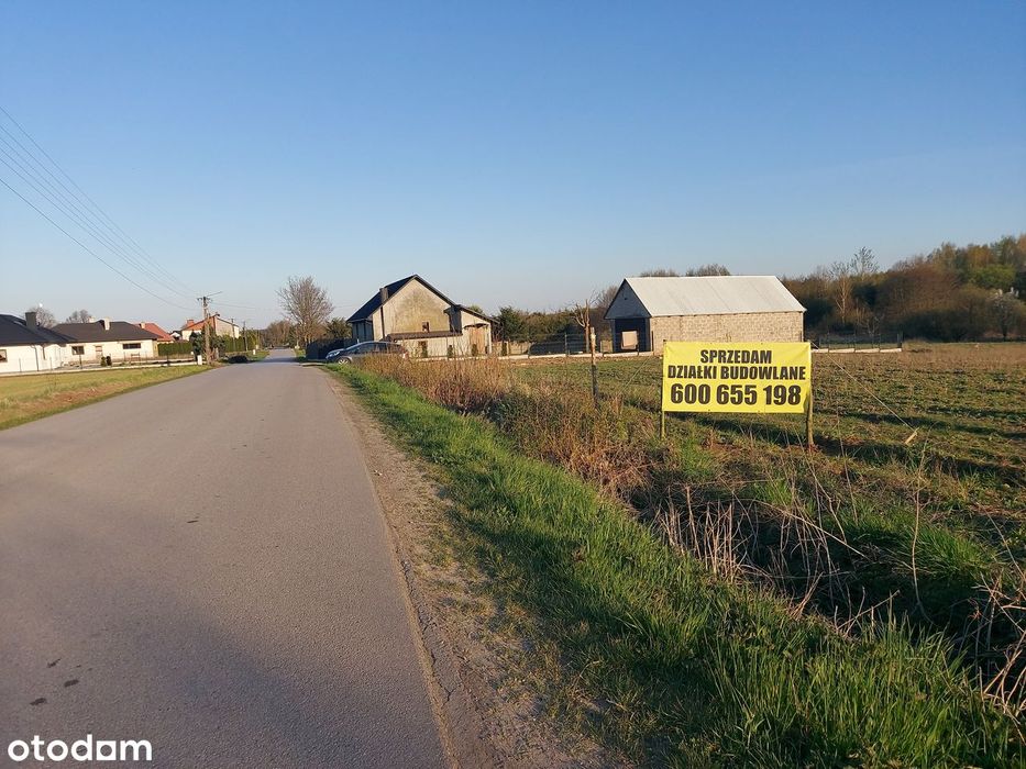 Sprzedam sześć pięknych działek budowlanych, Krzyżanowice, gm. Iłża