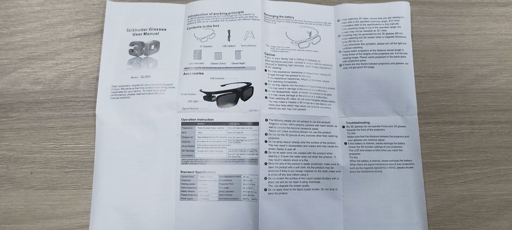 Okulary 3D używane