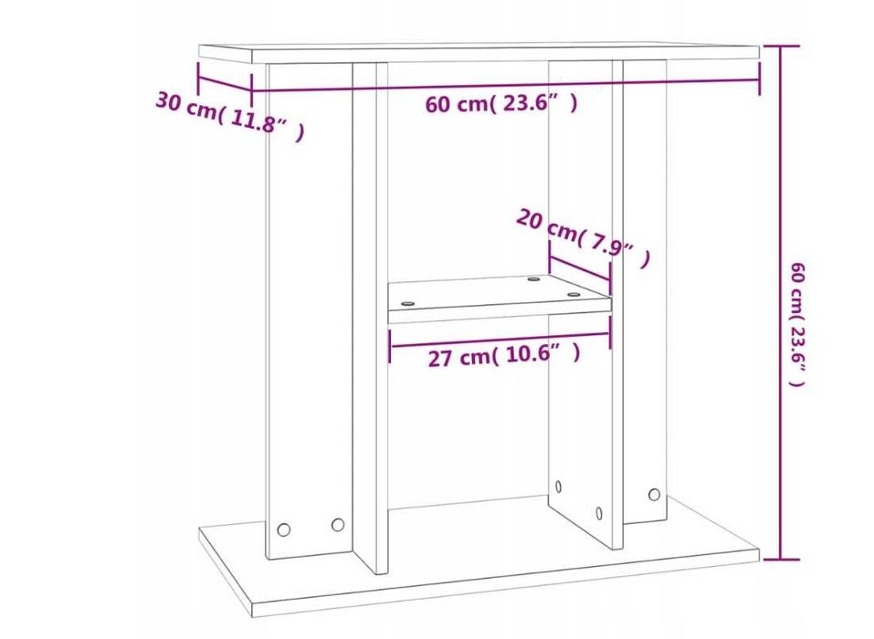 Szafka pod akwarium AKWARIA AKWARIOWA 60x30x60cm stelaż stojak a